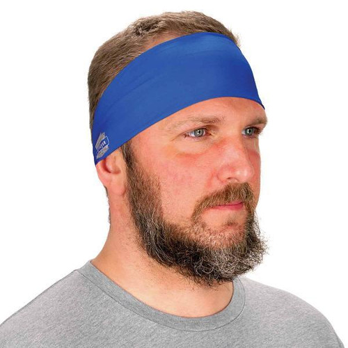 Ergodyne 6634 Blue Cooling Headband Performance Knit Case Of 6 12701
