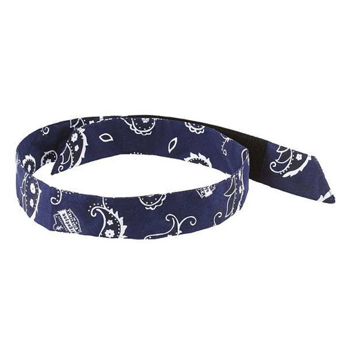 Ergodyne 6705 Navy Western Cooling Bandana Headband Polymers Hl Case Of 24 12316