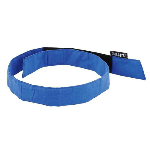 Ergodyne 6705 Solid Blue Cooling Bandana Headband Polymers Hl Case Of 24 12317