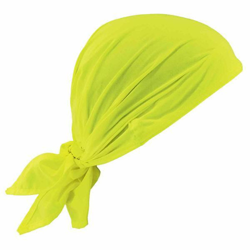 Ergodyne 6710ct Lime Cooling Bandana Triangle Hat Pva Tie Case Of 6 12586