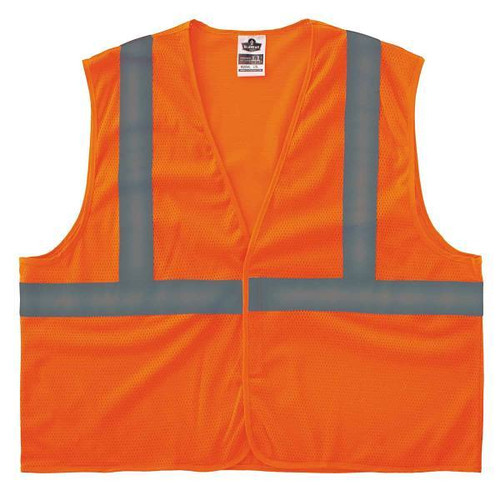 Ergodyne 8205hl-Eco 2xl/3xl Orange Class 2 Safety Vest Recycled 21997