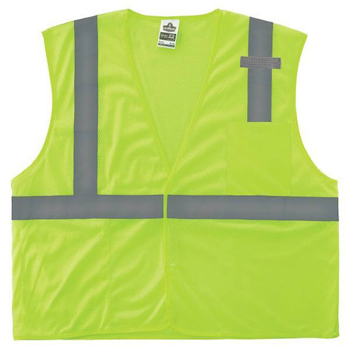 Ergodyne 8210hl Xs Lime Class 2 Economy Mesh Vest - Hl 21021