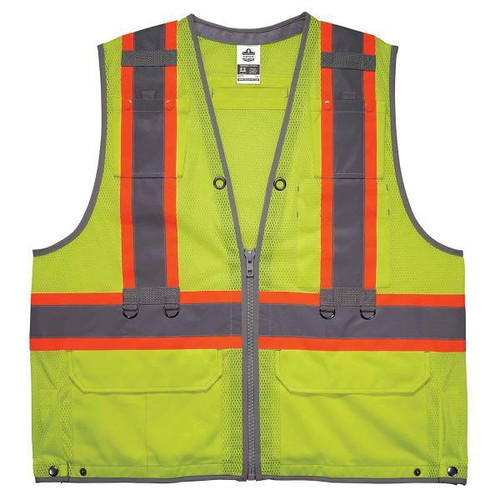 Ergodyne 8231tv S/M Lime Class 2 Hi-Vis Tool Tethering Safety Vest 24173