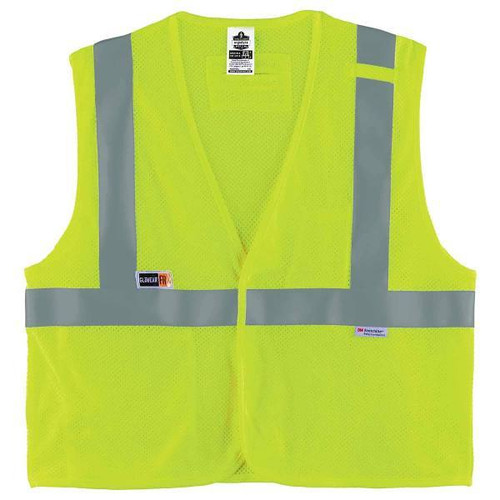 Ergodyne 8260frhl S/M Lime Class 2 Fr Safety Vest - H+l 21493
