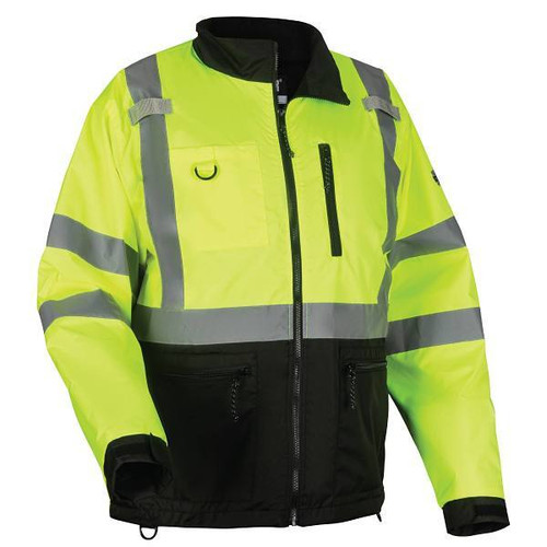 Ergodyne 8351 M Lime Hi-Vis Windbreaker Water-Resistant Jacket 23423