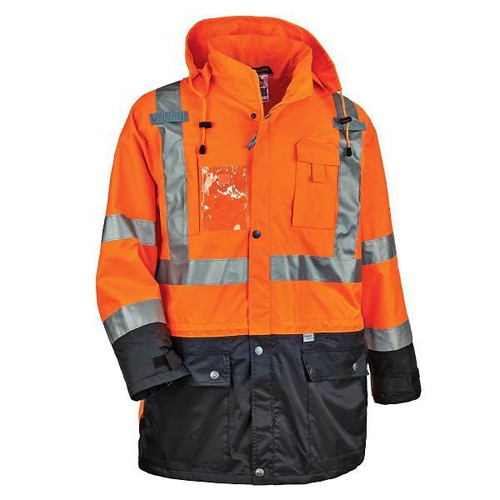 Ergodyne 8386 S Orange Hi-Vis Shell Jacket 25462