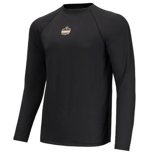 Ergodyne 6436 3xl Black Long Sleeve Lightweight Base Layer Shirt 40237