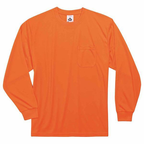 Ergodyne 8091 4xl Orange Non-Certified Hi-Vis Long Sleeve Shirt 21598