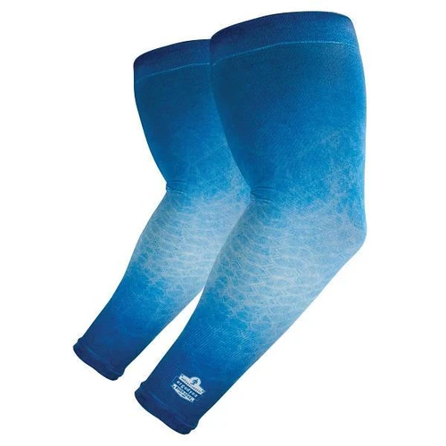 Ergodyne 6695 Xl/2XL Blue Sun Protection Arm Sleeves Pair 12196