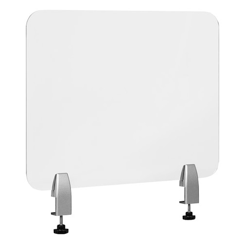 Flash Furniture Clear Acrylic Desk Partition, 18"h X 23"l