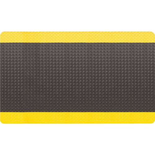 Apache Mills Diamond 2 X 75 Ft. Anti-Slip Walkway Cover (Black/Yellow)