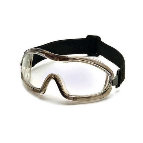 Pyramex-Low Profile Chemical Splash Goggles-Clear Body-Clear Af Lens