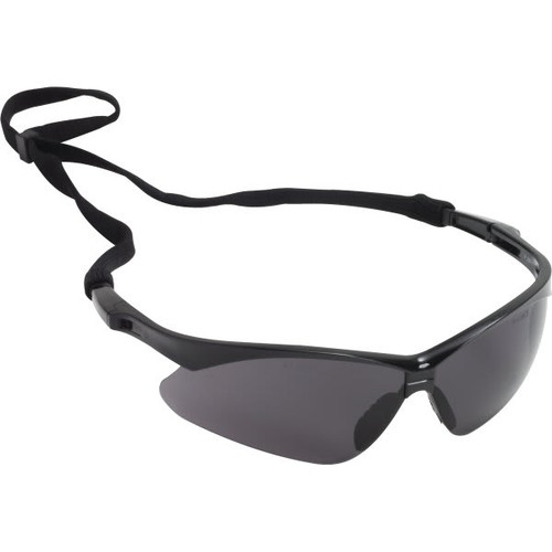 Pyramex Pmxtreme Safety Eyewear Black Frame With Gray Anti-Fog Lens With Cord