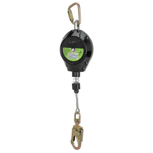 Peakworks 140 Ft Self-Retracting Lifeline Fall Protect Galvanized Steel/Snp Hook