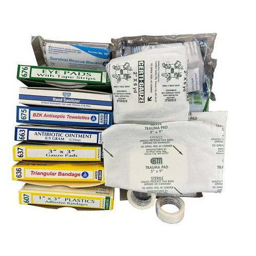 Certified Safety Refill Kit For K622-011 Class A First Aid Kit