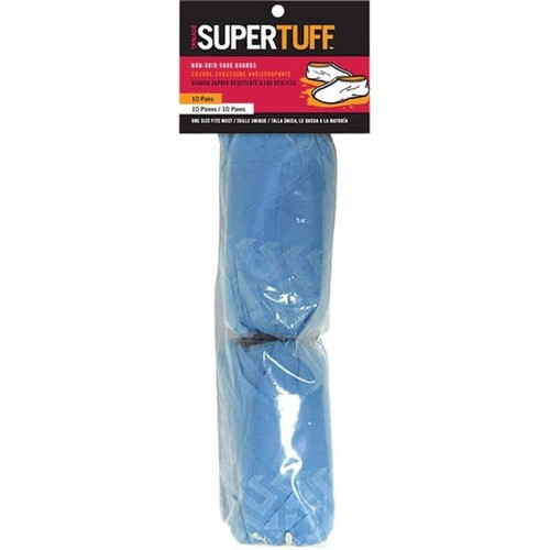 Trimaco 54310 Blue Non-Skid Polypropylene Shoe Guard, Pair Of 10