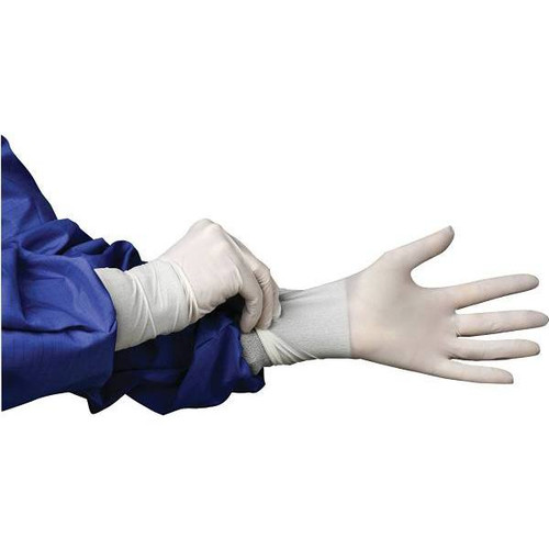 Hourglass Industries 9100 Large White Nitrile Powder-Free Gloves, Case Of 10