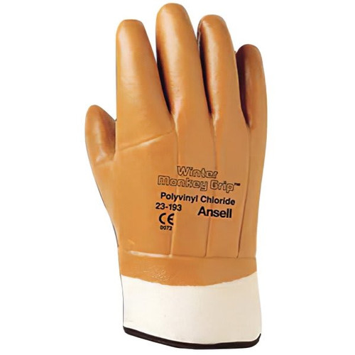 Ansell Winter Monkey Grip X-Large Jersy Lined Glove With Safety Cuff 1 Pair