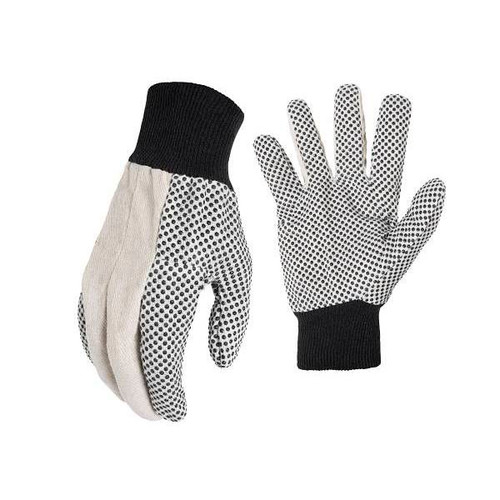 Awp Cotton Canvas With Mini Dots Grip Work Gloves - X-Large