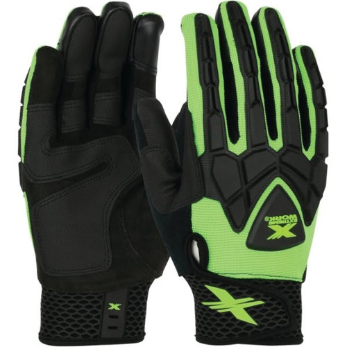 Pip Extreme Work Strike Protex General Purpose Gloves (Green/Black) (X-Large)