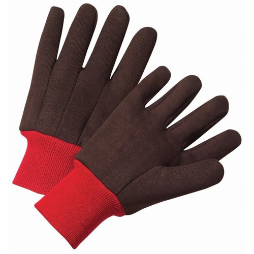 Radnor 13 Oz Xl Brown Cotton And Polyester Jersey Uncoated Work Gloves, Package Of 12