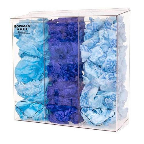 Bowman Dispensers Bulk Dispenser - Triple - Tall Clear Petg Plastic