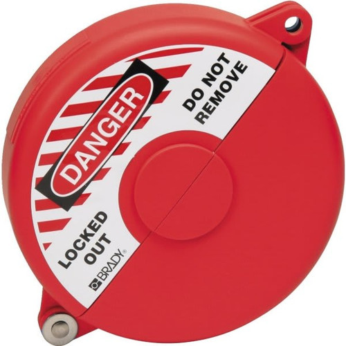 Brady Gate Valve Lockouts Gvlo 6.5-10 Red