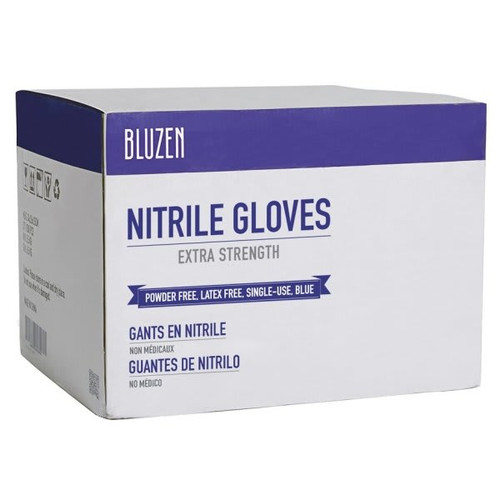 Safety Wercs Bluzen Nitrile Gloves, 5 Mil, Blue, Small, Case Of 1000