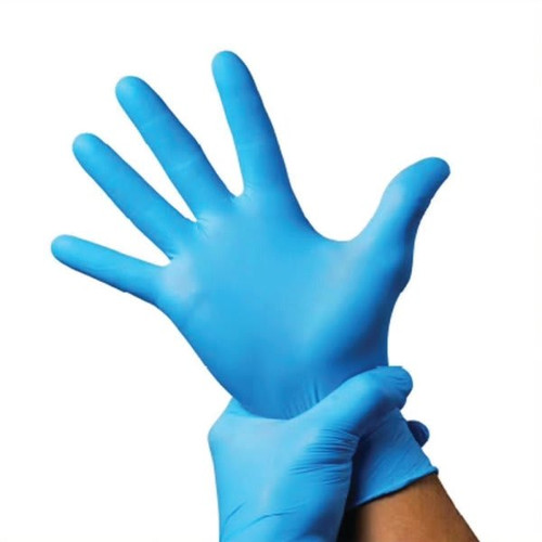 Xtra-Large Blue Powder-Less Nitrile Exam Gloves 4 Mil, 100 Per Package