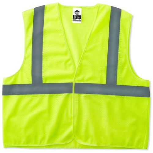 Ergodyne 8205hl Type R Class 2 Super Econo Mesh Vest, Lime, L/XL