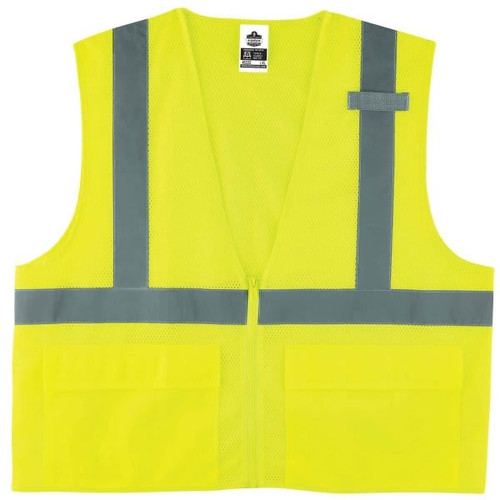 Ergodyne 8220z Type R Class 2 Standard Mesh Vest, Lime, 2xl/3xl