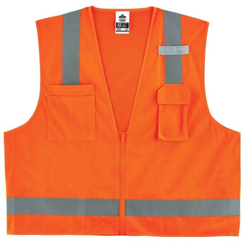 Ergodyne 8249z Type R Class 2 Economy Surveyors Vest (Xs) (Orange)