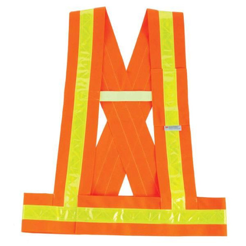 Ergodyne Glowear 8140ba Type O Class 1 Breakaway Sash, Orange, Xl/2xl