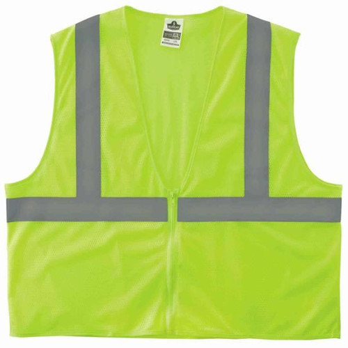 Ergodyne Glowear 8205z Type R Class 2 Super Econo Mesh Vest, Lime, 4xl/5xl