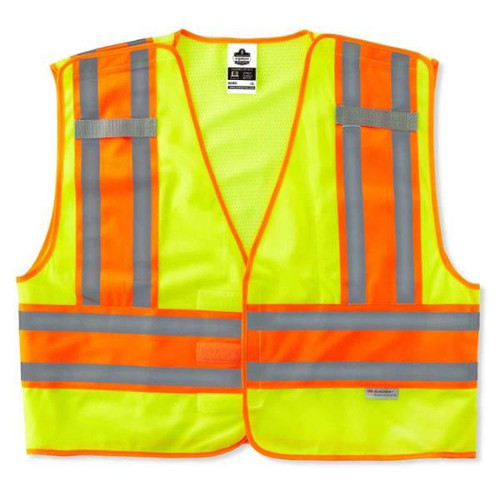 Ergodyne Glowear 8245psv Type P Class 2 Public Safety Vest, Lime, L/XL
