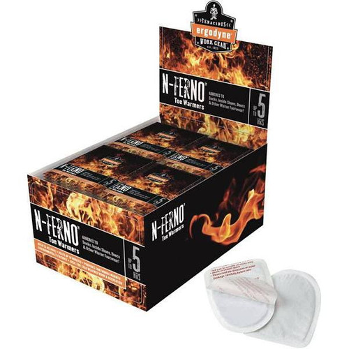 Ergodyne N-Ferno 6992 Air-Activated Toe Warmers W/ Adhesive Back (40-Pack)