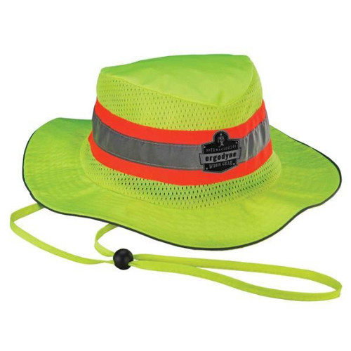 Ergodyne Chill-Its 8935ct Evaporative Class Headwear Hi-Vis Ranger Hat W/Ct, Lime, L/XL