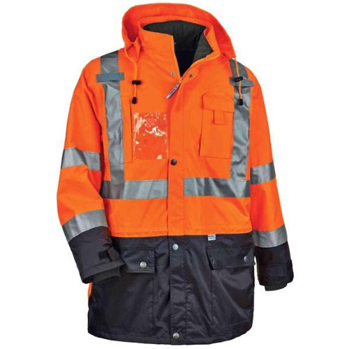 Ergodyne Glowear 8388 Type R Class 3/2 Thermal Jacket Kit, Orange, 2xl