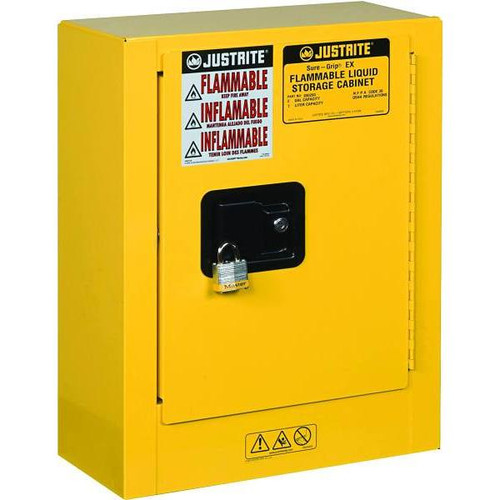 Justrite  Mini Sure-Grip Ex Flammable Liquid Storage Cabinet- Manual Closing
