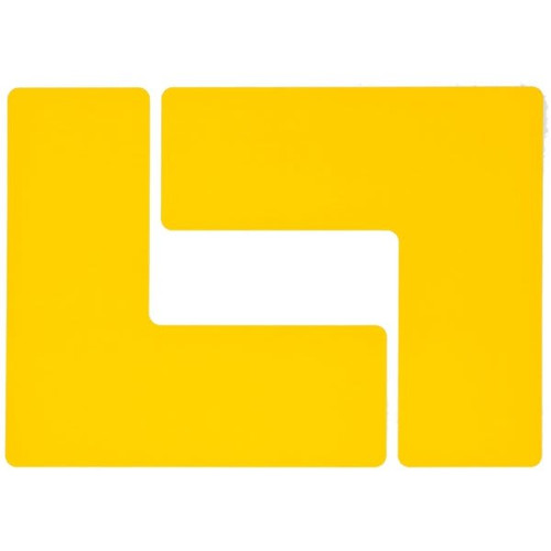 Brady Toughstripe Floor Corner Marks 3 In W Yellow Package Of 20