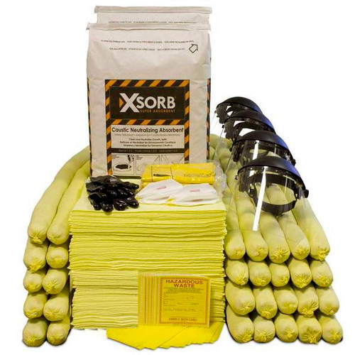 Xsorb Caustic Neutralizing 95 Gal Spill Response Kit