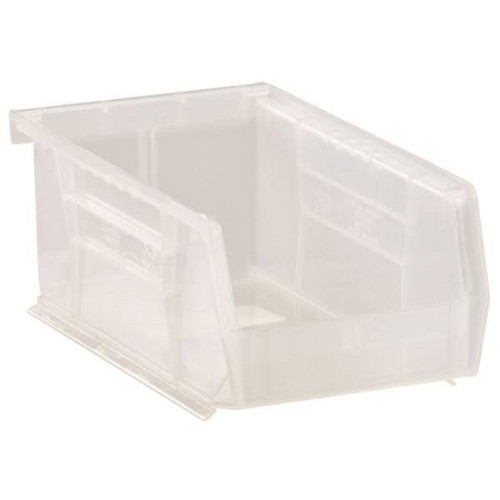 Quantum Storage Systems Clear 7-3/8 X 4-1/8 X 3 In Stack And Hang Bin Package Of 24