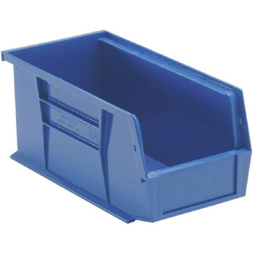 Quantum Storage Systems Blue 10-7/8 X 5-1/2 X 5 In Stack And Hang Bin Package Of 12