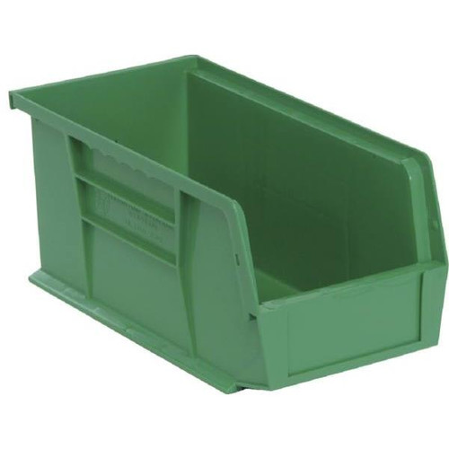 Quantum Storage Systems Green 10-7/8 X 5-1/2 X 5 In Stack And Hang Bin Package Of 12
