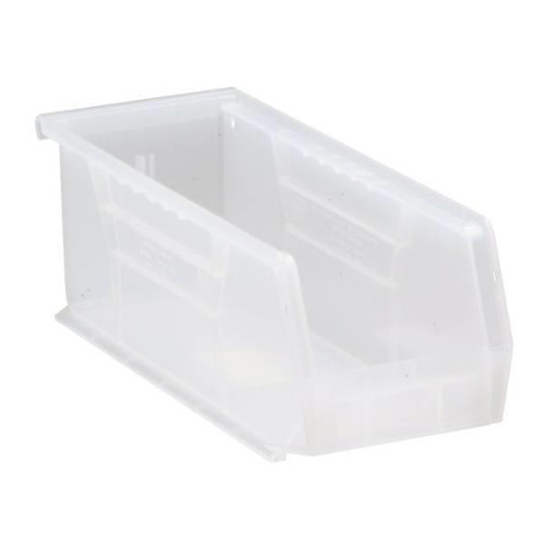 Quantum Storage Systems Clear 10-7/8 X 4-1/8 X 4 In Stack And Hang Bin Package Of 12