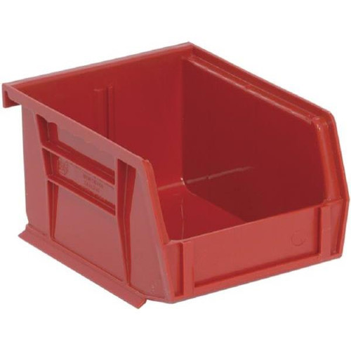 Quantum Storage Systems Red 5-3/8 X 4-1/8 X 3 In Ultra Stack And Hang Bin Package Of 24