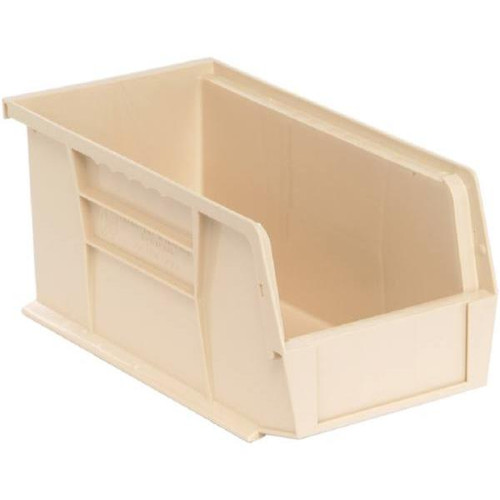 Quantum Storage Systems Ivory 10-7/8 X 5-1/2 X 5 In Stack And Hang Bin Package Of 12