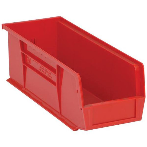 Quantum Storage Systems Red 14-3/4 X 5-1/2 X 5 In Stack And Hang Bin Package Of 12
