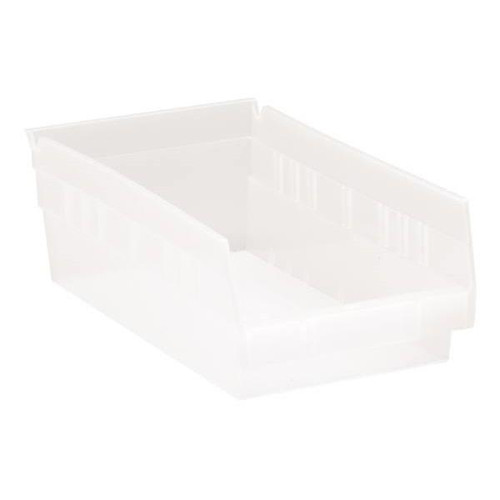 Quantum Storage Systems Economy 4 In Clear Shelf Bin 11-5/8 X 6-5/8 X 4  Package Of 30