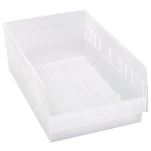 Quantum Storage Systems Store-More Clear Shelf Bin 17-7/8 X 11-1/8 X 6 In Package Of 8